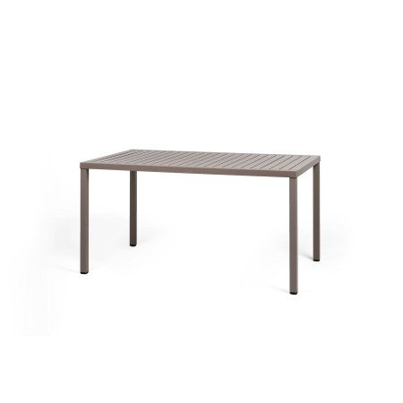 Table Cube 140x80 Nardi, coloris tortora