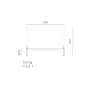 Dimensions, Kit Cube 140x80 High Nardi