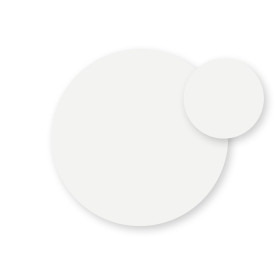 Plateau stratifié HPL Ø90 cm Nardi, finition Bianco