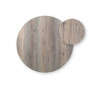 Plateau stratifié HPL Ø90 cm Nardi, finition Legno