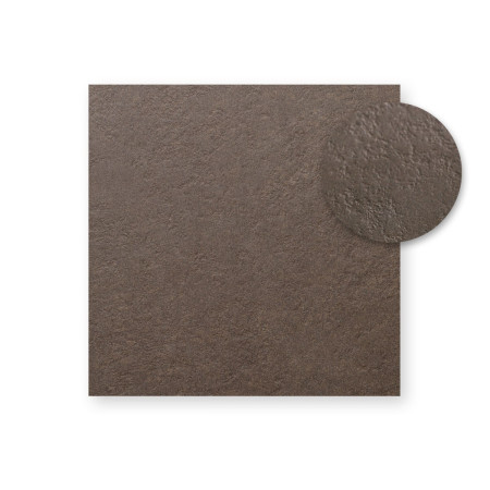 Plateau stratifié HPL 70x70 cm Nardi, finition Tabacco Materia