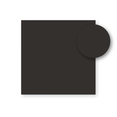 Plateau stratifié HPL 90x90 cm Nardi, finition Nero Fenix