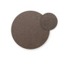 Plateau stratifié HPL Ø60 cm Nardi, finition Tabacco Materia