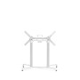 Base de table pliante SCUDO Double Nardi, coloris bianco