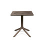 Table CLIP 70 Nardi, coloris tabacco