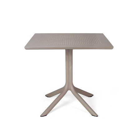 Table CLIP 80 Nardi, coloris tortora