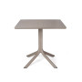 Table CLIP 80 Nardi, coloris tortora