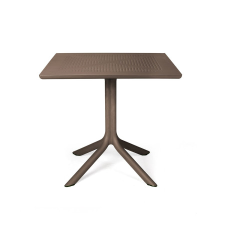 Table CLIP 80 Nardi, coloris tabacco