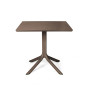Table CLIP 80 Nardi, coloris tabacco