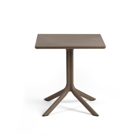 Table CLIP Mat 70 Nardi, coloris tabacco