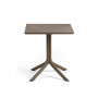 Table CLIP Mat 70 Nardi, coloris tabacco