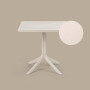 Table CLIP Mat 80 Nardi, vue de trois quarts
