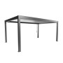 Pergola Biohort 5 x 3,5, cadre gris quartz métallique, lamelles argent