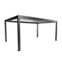Pergola Biohort 5 x 3,5, cadre gris foncé métallique, lamelles argent