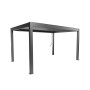 Pergola Biohort 5,5 x 3,5, cadre et lamelles gris quartz métallique