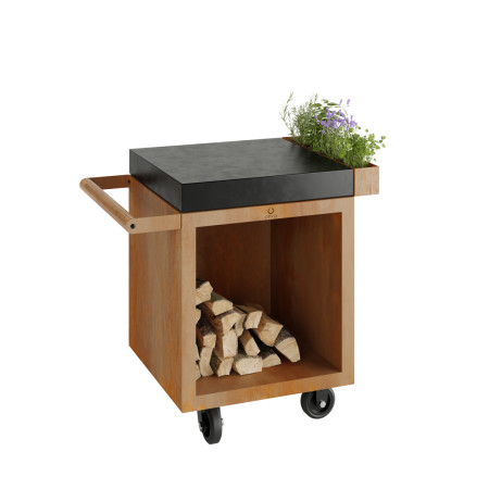 Table de mise en place Corten 65 PRO Céramique Gris Anthracite -
