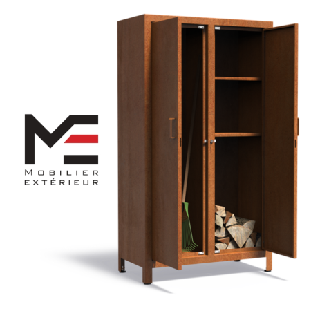 Armoire de jardin corten - ME