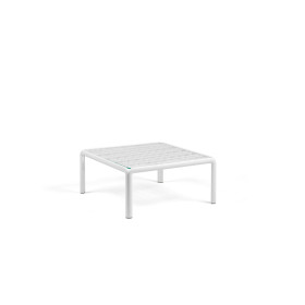 Table basse KOMODO plateau verre Nardi, structure bianco