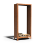Etagère range bûches de jardin corten 80x180 - ME