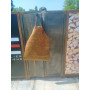 Tablier en cuir marron Ofyr