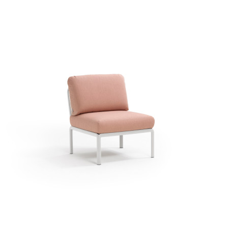 Élément central KOMODO Nardi, structure bianco · tissu Rosa Quarzo