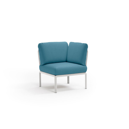 Élément d’angle KOMODO Nardi, structure bianco · tissu Adriatic Sunbrella®
