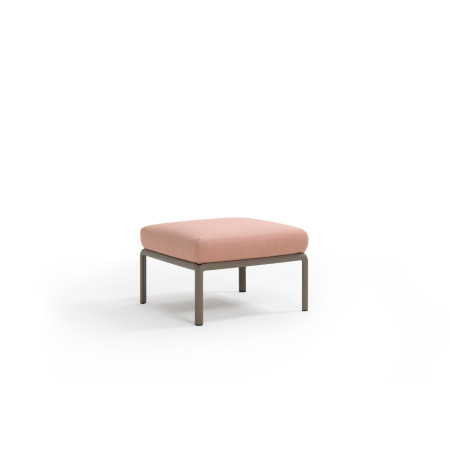 Pouf KOMODO Nardi, structure tortora · tissu Rosa Quarzo