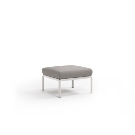 Pouf KOMODO Nardi, structure bianco · tissu Grigio