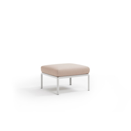 Pouf KOMODO Nardi, structure bianco · tissu Canvas Sunbrella®