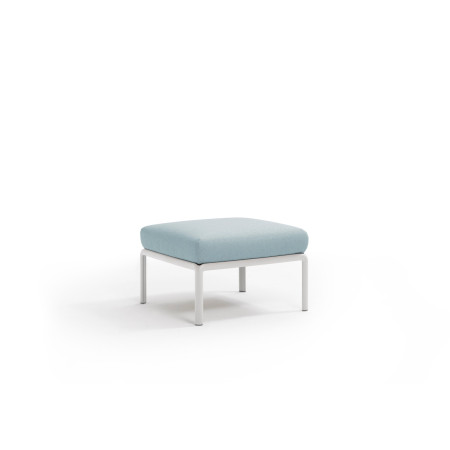 Pouf KOMODO Nardi, structure bianco · tissu Ghiaccio Sunbrella®