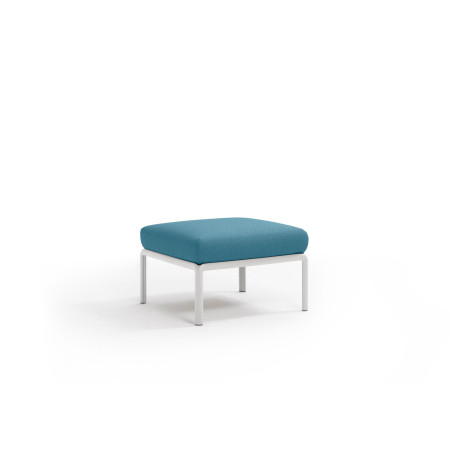 Pouf KOMODO Nardi, structure bianco · tissu Adriatic Sunbrella®