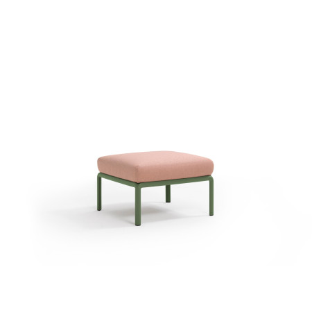 Pouf KOMODO Nardi, structure agave · tissu Rosa Quarzo