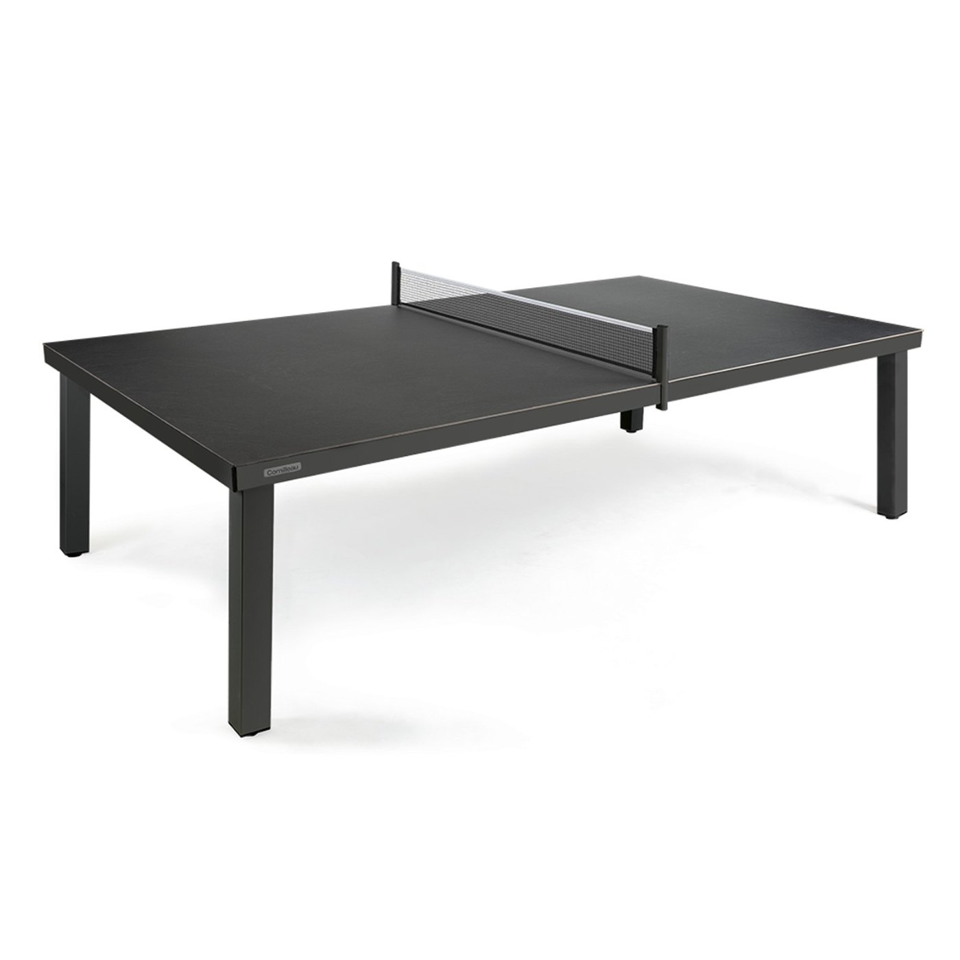 Table Classic outdoor gris noir, vue de face