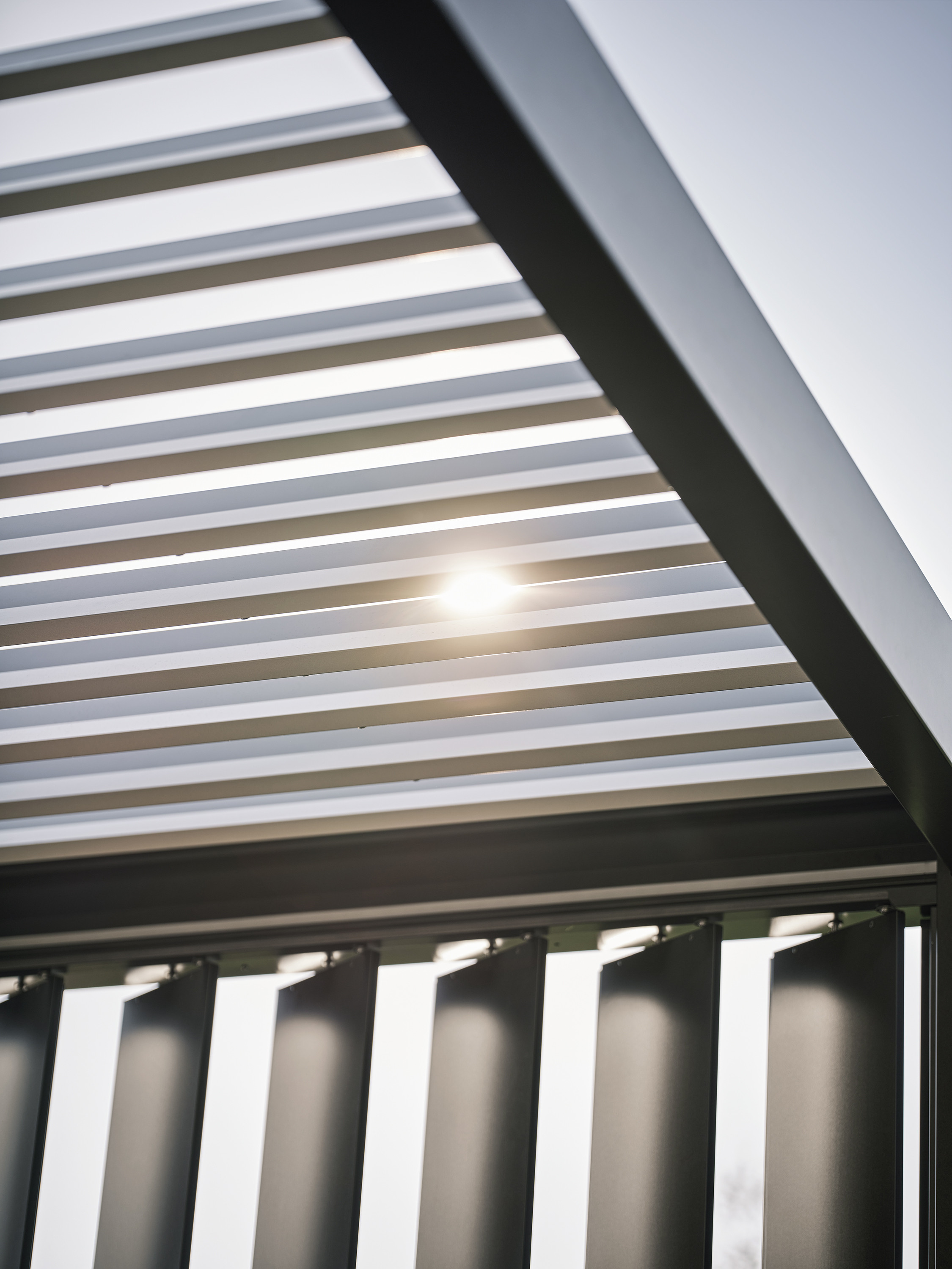 Lamelles de toit orientables de la pergola Biohort