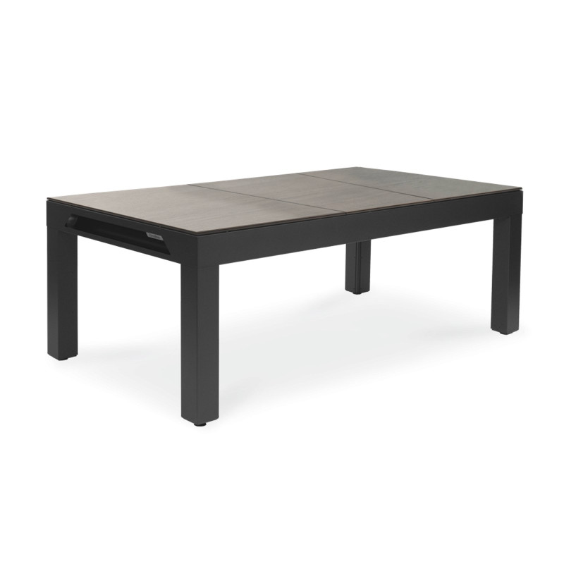 Plateaux de table pour billard Classic gris noir – décor bois – Cornilleau – vue 1