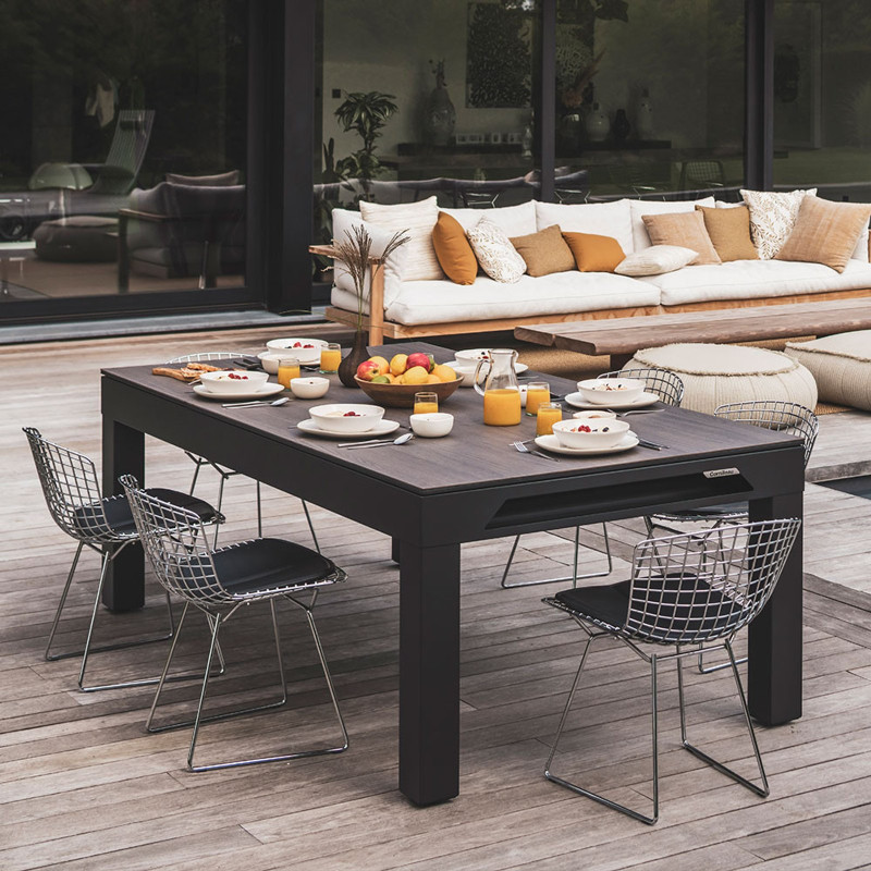Plateaux de table pour billard Classic gris noir – décor bois – Cornilleau – vue 3