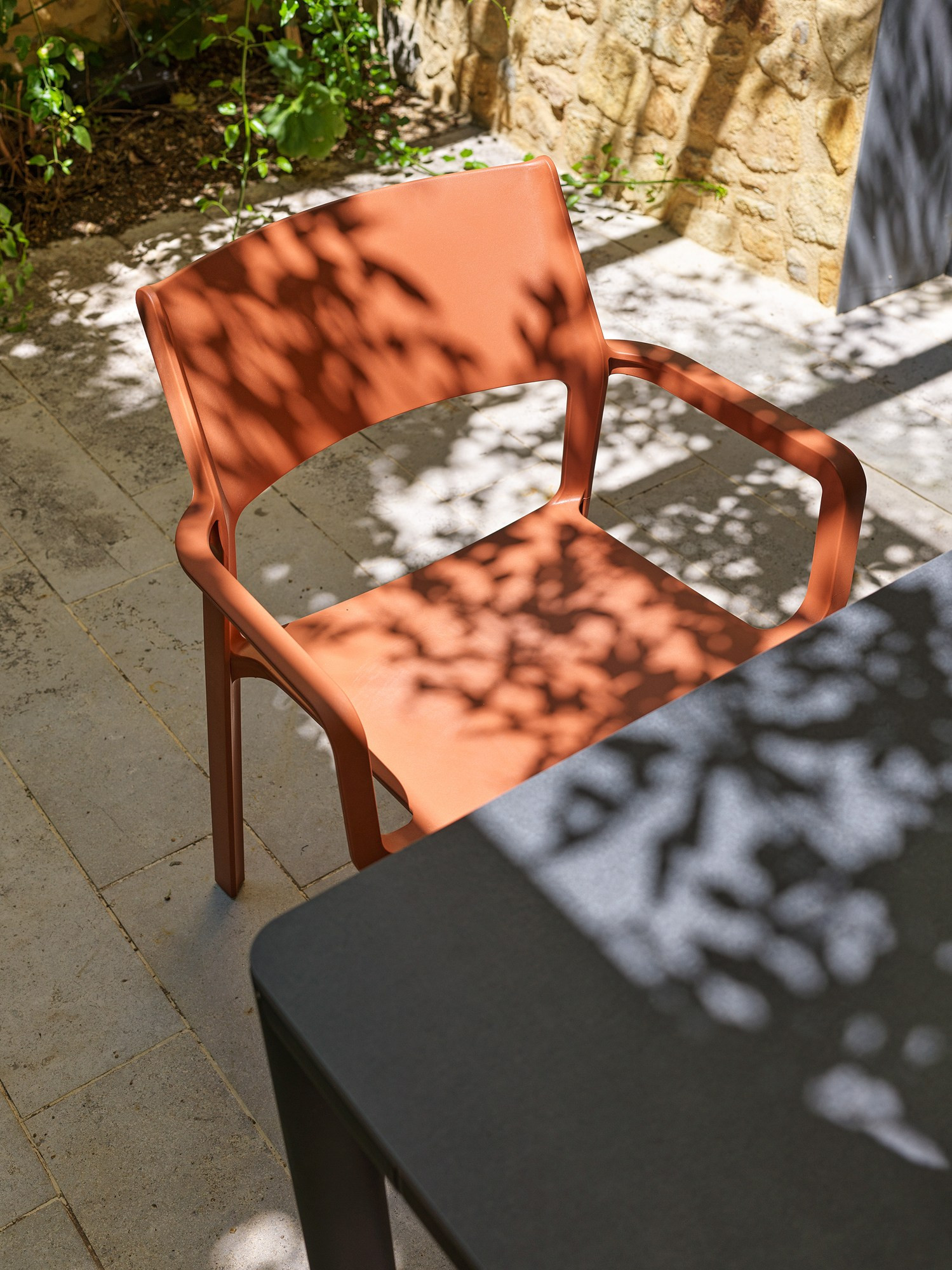Fauteuil Trill mattone au soleil