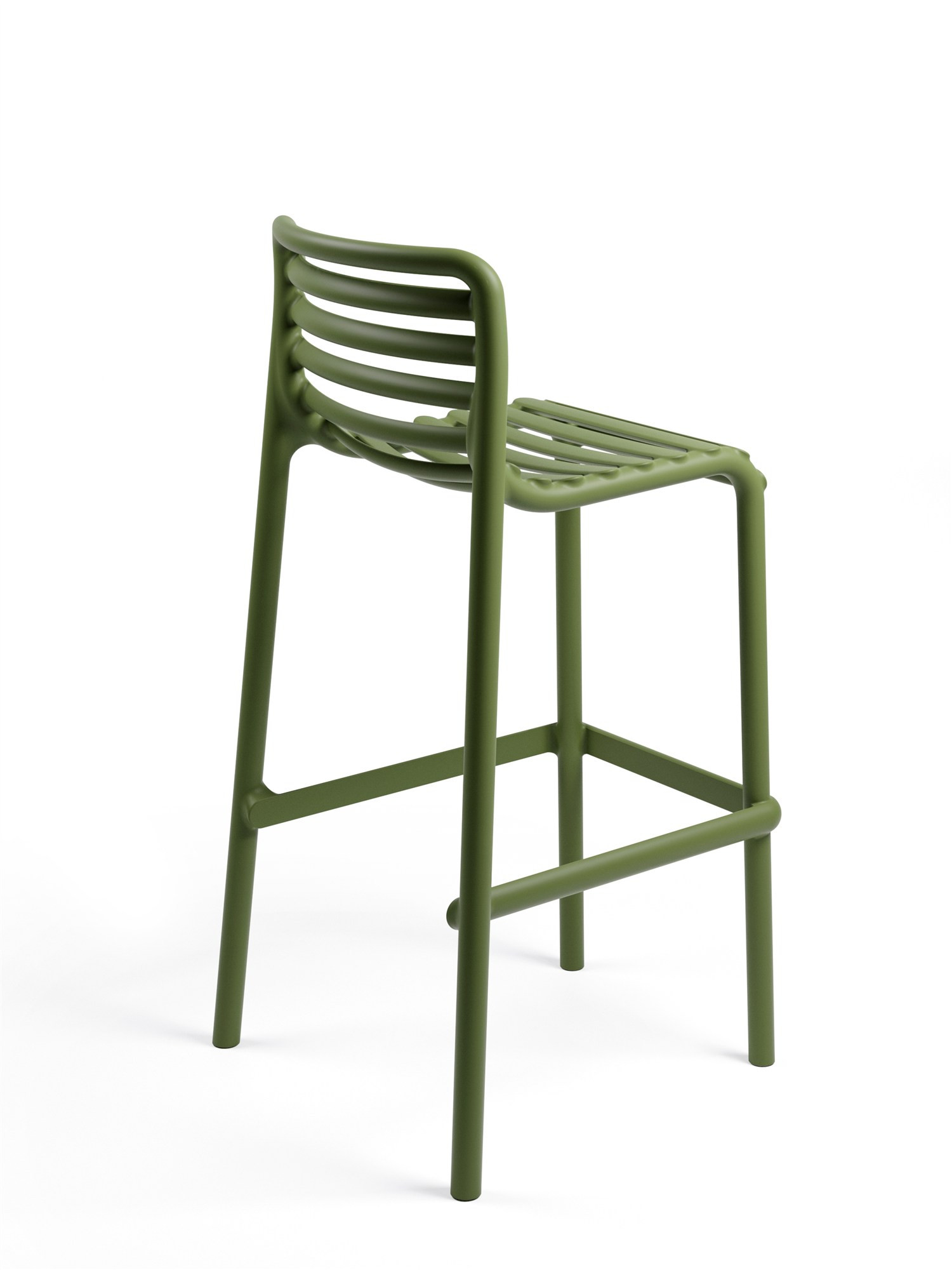 Tabouret Doga Stool agave, de profil