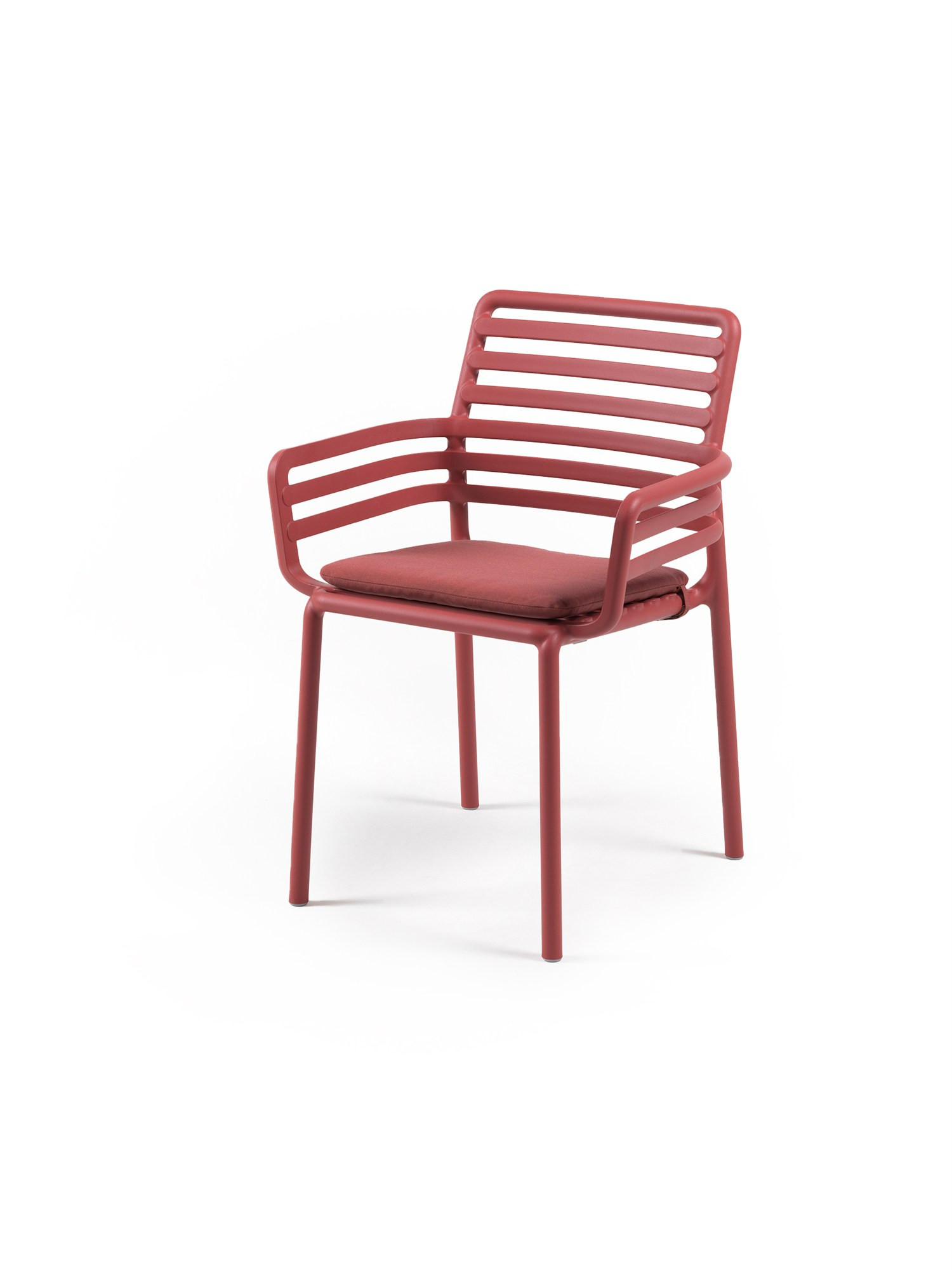 Fauteuil Doga marsala avec coussin mattone