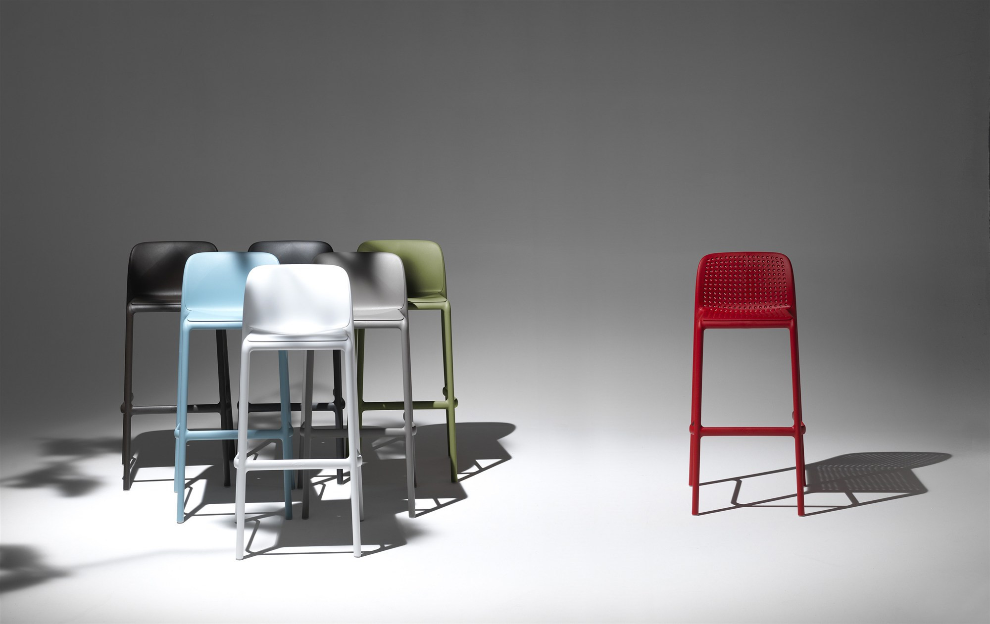 La palette de couleurs du tabouret Faro