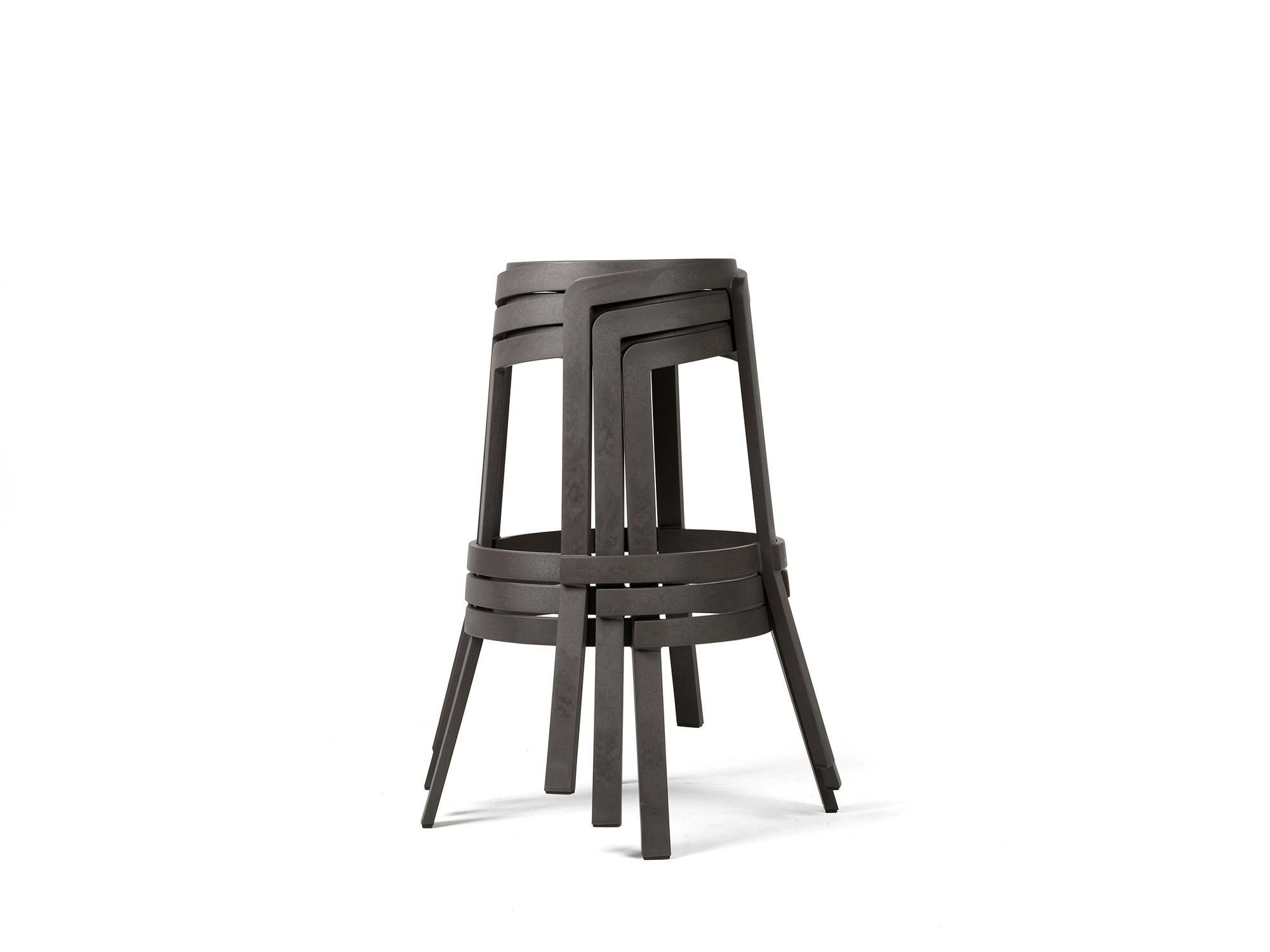Tabourets Stack Maxi terra empilés