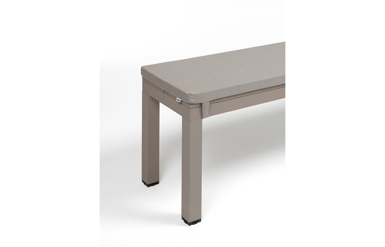 Table Rio Alu 210 Fix et bancs Rio avec coussins