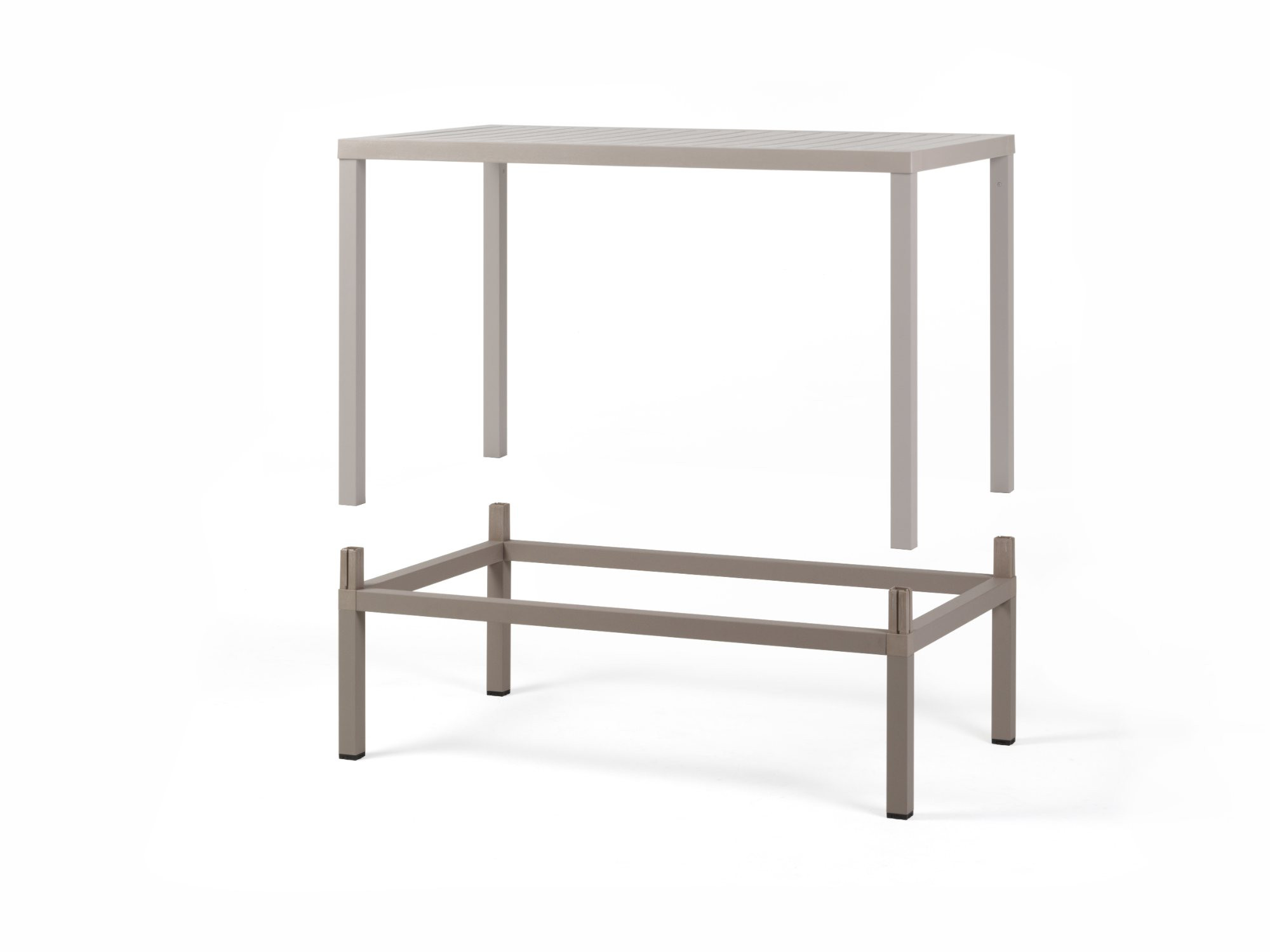 Table Cube 120x70 avec le kit High, montage