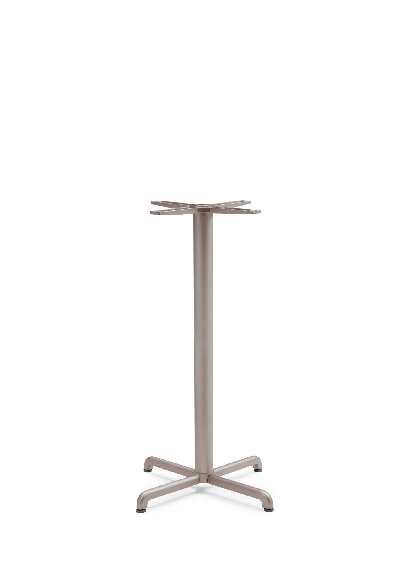 Base de table haute CALICE Alu High Nardi, coloris tortora
