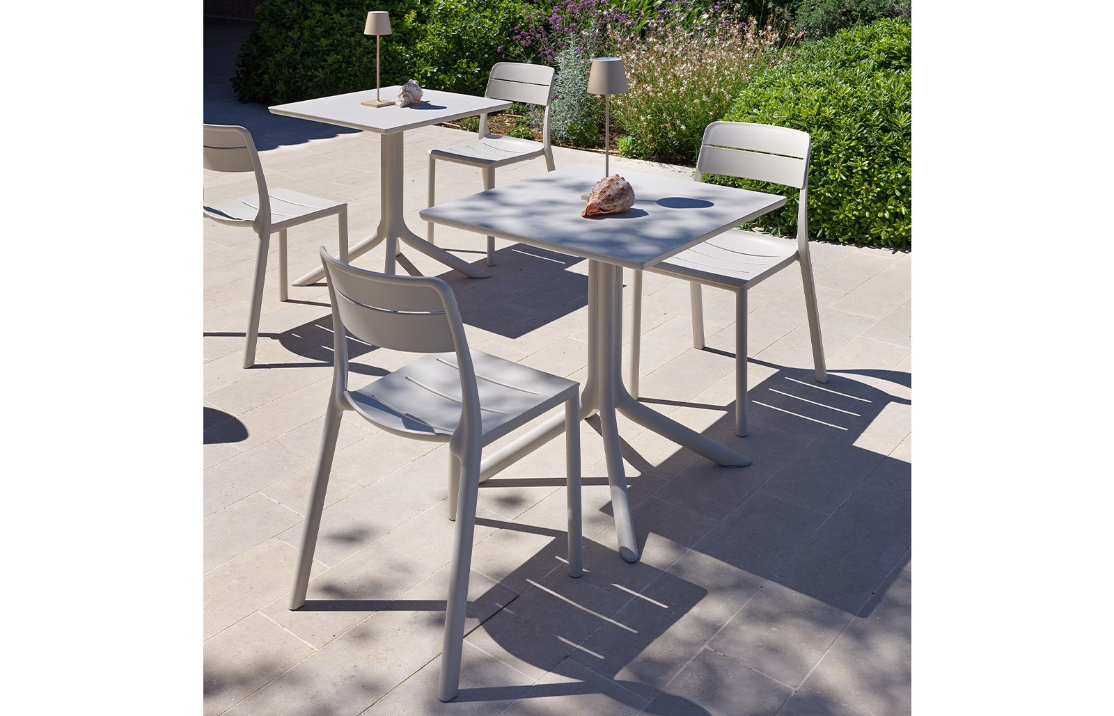 Table CLIP Mat 80 Nardi, en situation 3